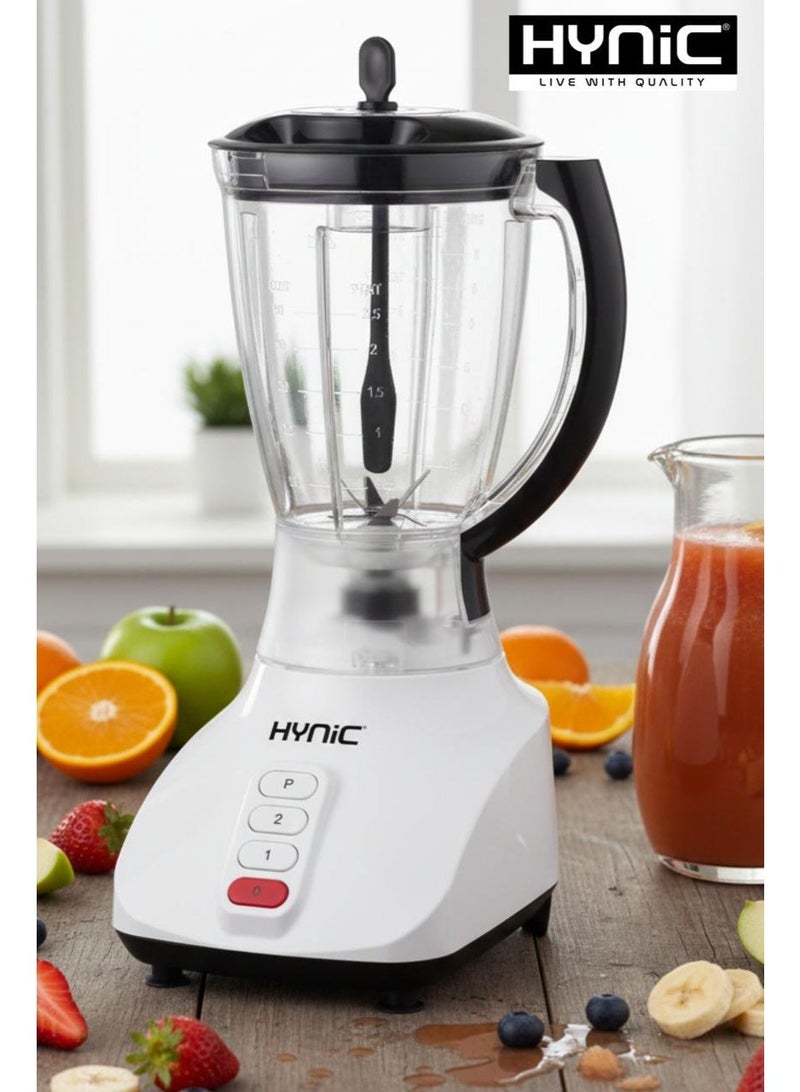 Hynic 400W Juicer & Professional Blender with Unbreakable 1.5L Jar, Double Stainless Steel Blades, 2-Speed Control & Pulse – 3-Year Warranty - Image 4